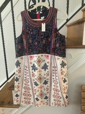 NWT Anthropologie Akemi & Kin sleeveless embroidered dress size 8